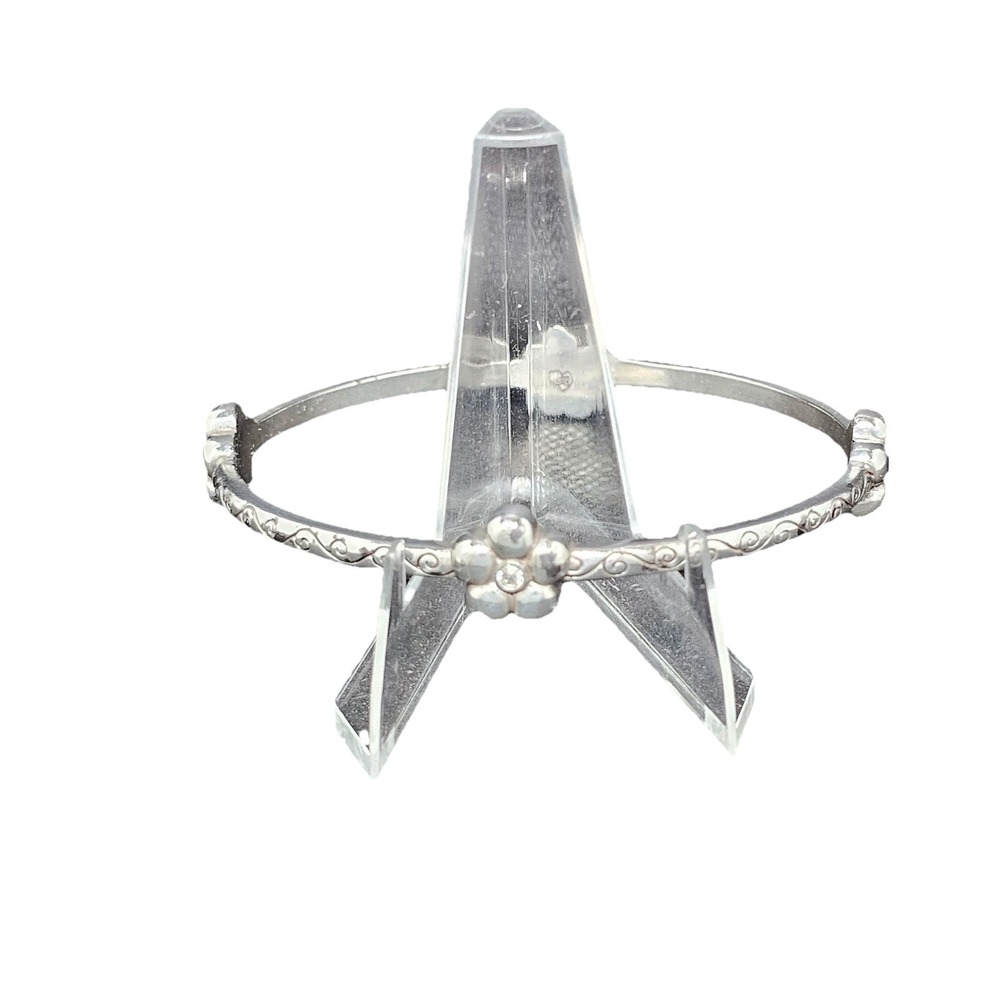 Rare Brighton Bangle Bracelet Flowers Some Tarnishing